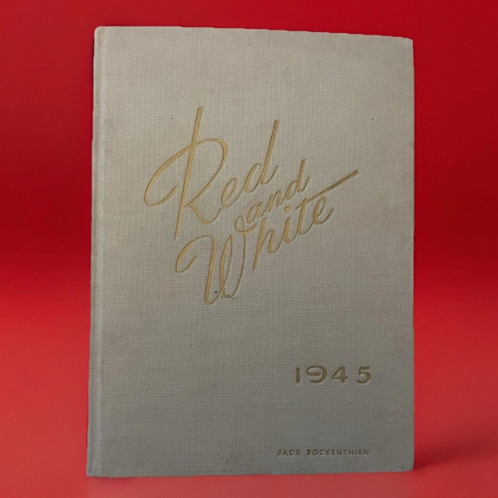 1945 Iowa City, Iowa High School Yearbook - Red and White with BONUS 1947 Update